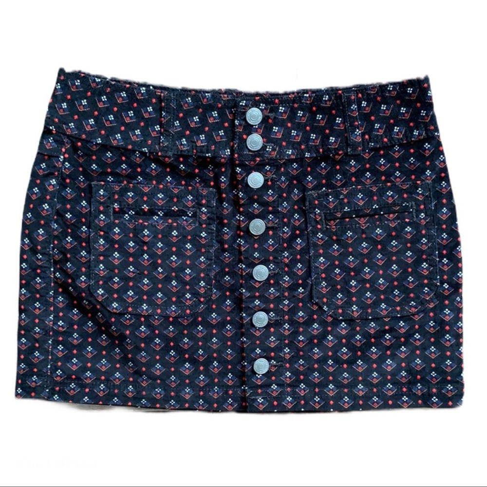 Free People Corduroy Mini Skirt Size 26 NWT